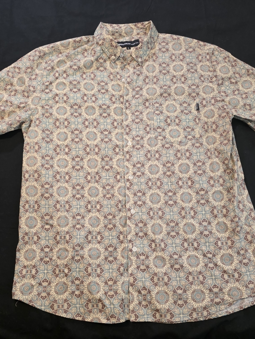 Molokai Surf Co. Patterned Short Sleeve Mens  XL